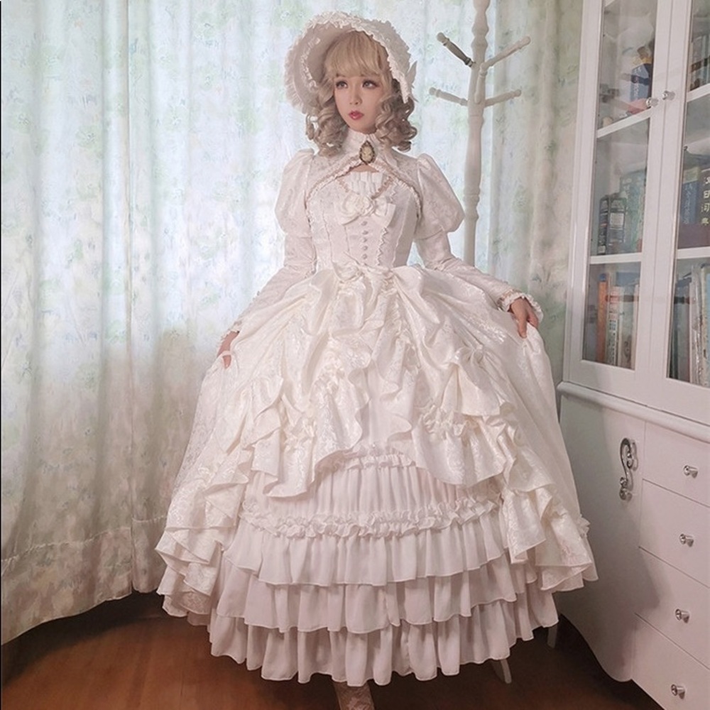 Cute elegant lolita wedding prom dress